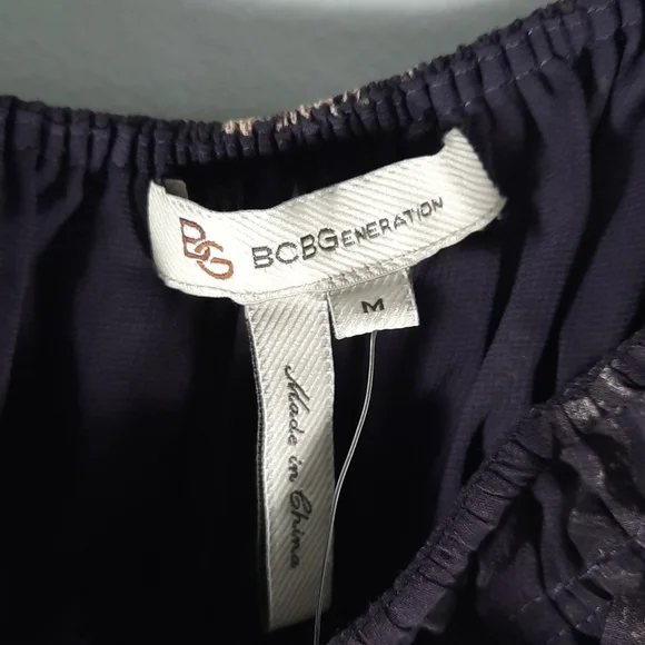 NWT BCBGENERATION CFT Puple/pink/cream / burgundy maxi dress SZ M - Picture 6 of 11